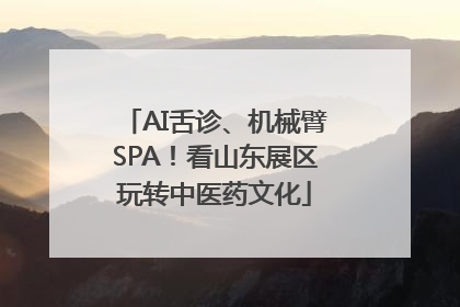AI舌诊、机械臂SPA！看山东展区玩转中医药文化
